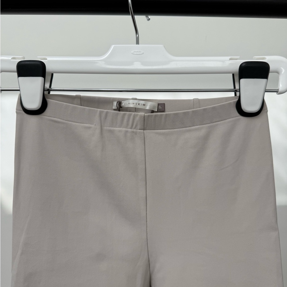 Elaine Kim Tech stretch step hem cropped flare legging